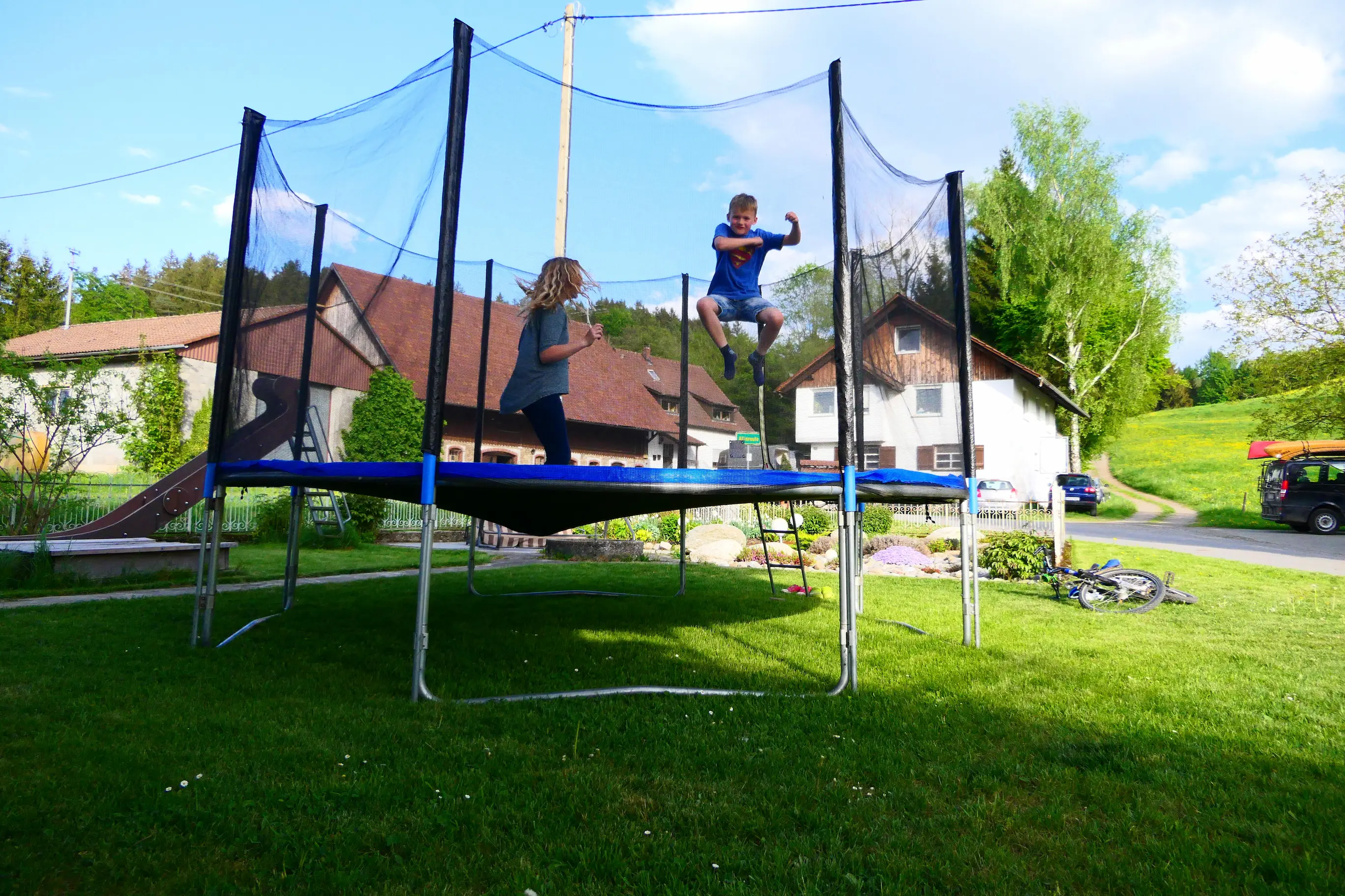 Spaß auf dem Trampolin